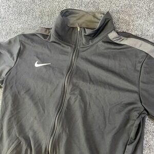 Nike Epic Dri-Fit Track Jacket Womens Medium Black Full Zip Athletic Training